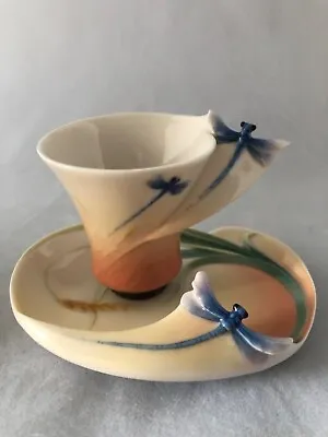 Buy Franz FZ00883 Dragonfly Demitasse Cup And Saucer • 35£