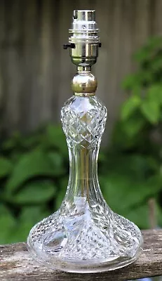 Buy Table Lamp A Thomas Webb English Lead Cut Crystal Lamp Antique Style Cut Glass • 67.50£