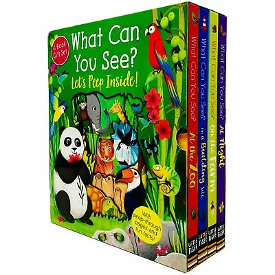 Buy Peep Inside What Can You See? Series 4 Books Collection Box Set (At The Zoo, At • 15.13£