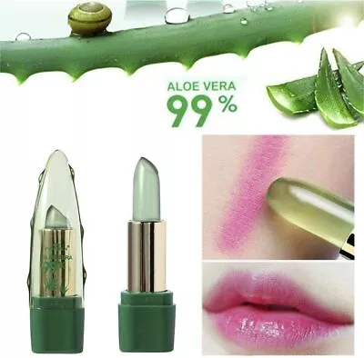 Buy 3X Lipstick Aloe Vera Lip Balm Color Mood Changing Long Lasting Moisturizing New • 69.99£