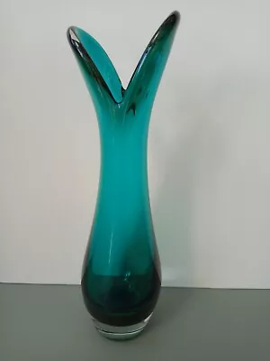 Buy Whitefriars Beaked Vase In Green By Geoffrey Baxter Original Label • 25£