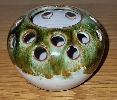 Buy Brixham Pottery Flower Frog Ceramic Green Handmade • 12.50£