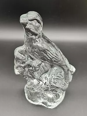 Buy Vintage Viking Glass Frosted Clear Glass Bird Robin Figurine Bookend Paperweight • 18.97£