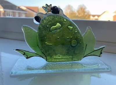 Buy Fused Glass Ornament Frog Green - Nobilé Glassware - 1067-14 • 27.99£