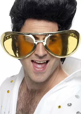 Buy Funny Giant Gold Elvis Glasses • 11.99£