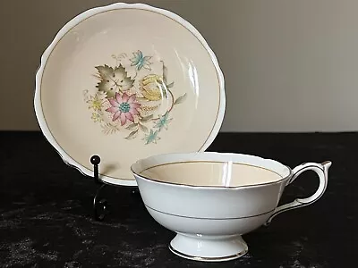 Buy Paragon 'Double Warrant' Fine Bone China Floral Cup And Saucer C1930 • 35£