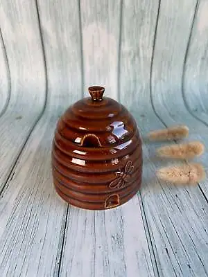 Buy Vintage Holkham Pottery, Norfolk, England Honey Pot In The Form Of A Beehive • 14£