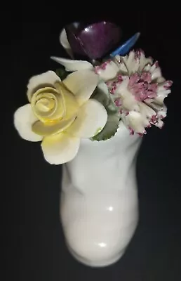 Buy Vintage Royal Adderley Floral Bone China  BOUQUET IN SHOE 1970s • 4.27£