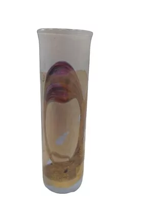 Buy Isle Of Wight Beautiful Stem/ Bud Glass Vase Hand Made In England Abstract Swirl • 24.99£