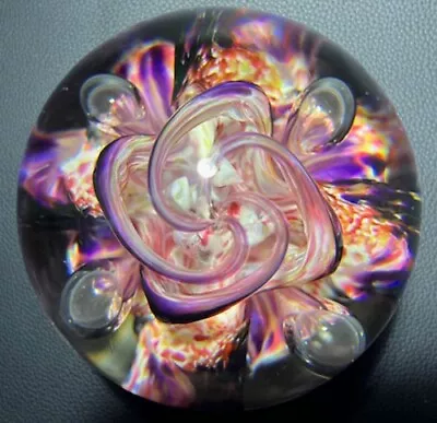 Buy SELKIRK GLASS “Tiger Lily” PAPERWEIGHT 1993 • 25£