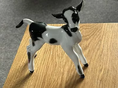Buy Vintage Lomonosov USSR Baby Bull Calf Cow Figurine 6 1/4  • 18£