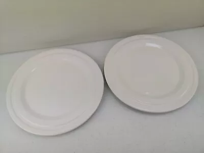 Buy 2 JME Jamie Oliver White Dinner Plates Set B 27 Cm VGC • 20£