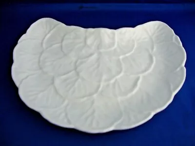 Buy 2 X Wedgwood Countryware Bone China Crescent Moon Shape Side Plate Cabbage Leaf • 19.95£