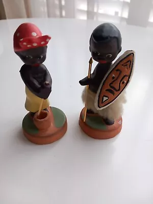 Buy Vintage Pottery African Style  Figures • 3.50£