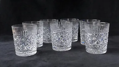 Buy Seven Edinburgh Crystal Royal Scot Pattern Whisky Glasses All In Great Condition • 69.99£