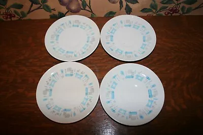 Buy 4- Vintage Blue Heaven Royal China Usa  Saucers • 38.61£