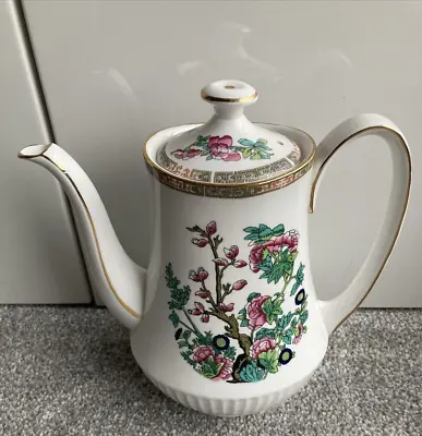 Buy Duchess Indian Tree Coffee Pot Teapot Gold Lid Trim Bone China England 21cm Tall • 14.99£