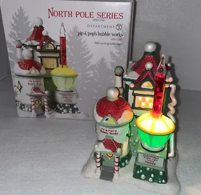Buy Dept 56 North Pole Series 2012 Building 4025280 ~pip & Pop's Bubble Works~ • 124.94£