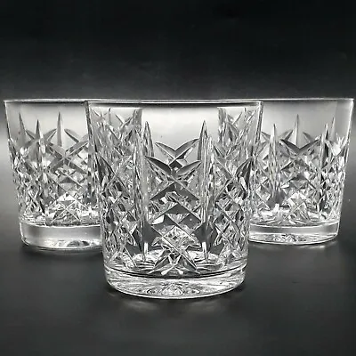 Buy X3 Edinburgh Crystal  HIGHLAND  Pattern Tumblers Clear Cut Glass Barware VGC • 38.86£