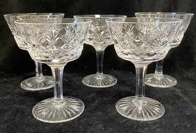 Buy Stuart Crystal WESTBURY Set 5 (FIVE)  X Champagne Coups Saucers Glasses • 120£