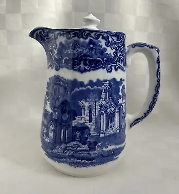 Buy VINTAGE GEORGE JONES & SONS “Abbey 1790” Blue/White Coffee/Water Pot (80A) • 9.51£