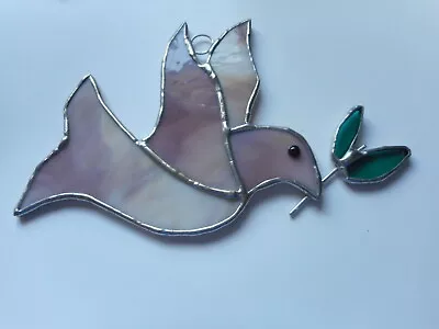 Buy Stained Glass Dove Bird Suncatcher Or Wall Mount.  • 17£