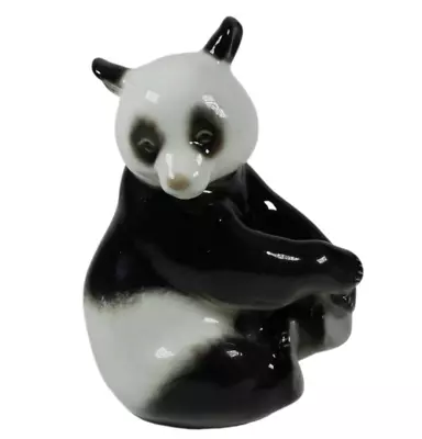 Buy Vintage USSR Lomonosov Panda Porcelain Figurine For A Gift Animal Lover Ornament • 12£