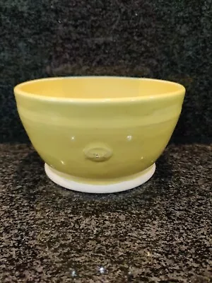 Buy Mid Century Vintage Studio Pottery Bowl Yellow EMBOSSED “JAK” 6.5 In Dia • 33.07£