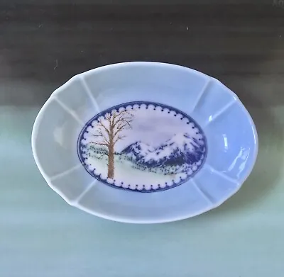 Buy Blue Mountain Ontario Canada Oval Ceramic Trinket Dish Soap Dish • 4.95£