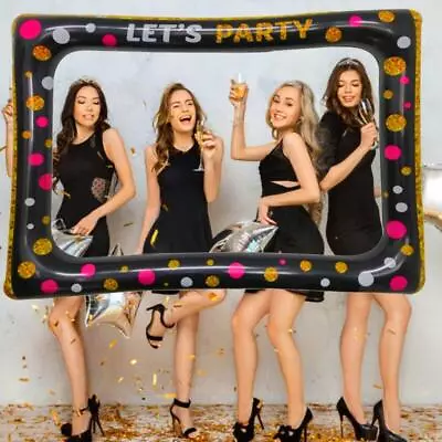 Buy Inflatable Photo Booth Props Selfie Picture Frame For Birthday Baby Party • 6.92£