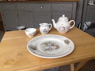 Buy Beatrix Potter Mrs Tiggywinkle Minature Tea Set In Good Condition  • 16£