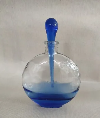 Buy Vintage Large Cobalt Blue Parlane Collection Glass  Perfume Bottle 6.5  Tall • 16£