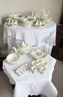 Buy Mason's Ironstone Fruit Basket (in Green)  Collection  • 120£