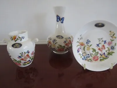 Buy Three Pieces Of Aynsley Cottage Garden Pottery Excellent Condition • 9.99£