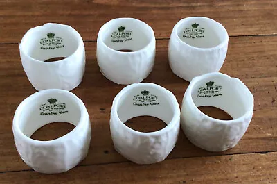 Buy 6 X Coalport Wedgwood Country Ware White Napkin Rings Excellent Condition • 40£