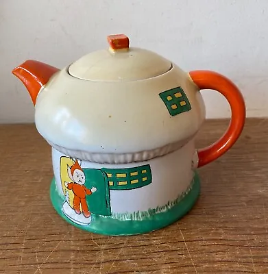 Buy Vintage Shelley RD 724421 Mabel Lucie Attwell Teapot Boo Boo House Art Deco • 85£