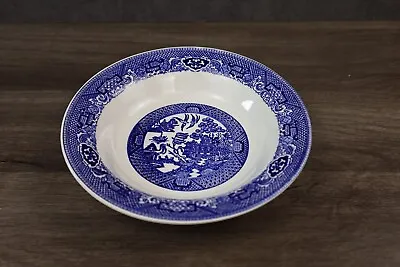 Buy Vintage 8 1/2  Blue Willow Ware Ironstone Serving/soup Bowl • 14.40£