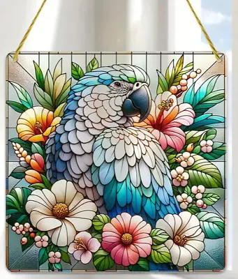Buy Parrot Bird Design Suncatcher / Hanging Window Ornament Home Decor Gift Present • 6.85£