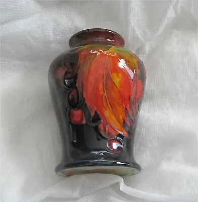Buy Moorcroft Flambe Leaf & Berry Pattern Vase, Superb Circa 1930'S • 230.02£