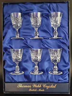 Buy Thomas Webb Crystal Sherry Glasses, Set Of 6 Boxed • 49.99£
