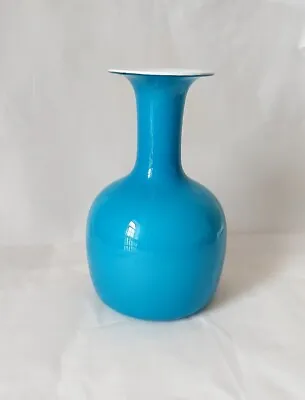 Buy Holmegaard Glass Carnaby Per Lutken Vase Opoline Blue Denmark Vintage  37cm  • 207£