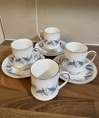 Buy Vintage Royal Standard Fine Bone China “Trend” Set Of 4 Cups And 3 Saucers • 14£