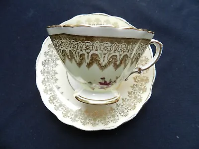 Buy **4for£10** Hammersley Quatrefoil Cup And Saucer - Flowers • 4.99£