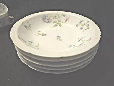 Buy Vintage Haviland & Co Limoges France China Set 5 Soup Bowls Pink Blue Flowr  • 30.36£