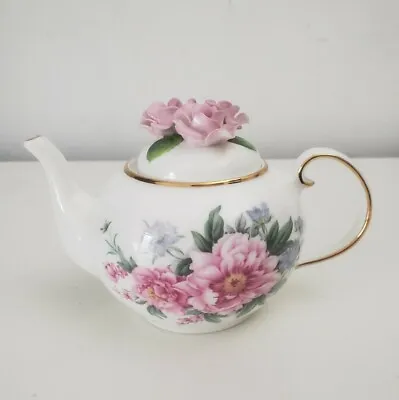 Buy Royale Stratford Country Cottage Teapot Collection Border Peonies • 120£