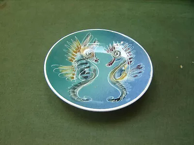 Buy Vintage Jo Lester Isle Of Wight Pottery Seahorse Design Round 12.5cm Pin Dish • 9.99£
