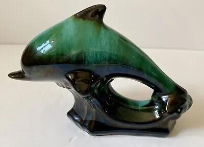 Buy 1950’s Blue Mountain Pottery Dolphin Riding A Wave Mid Century Mod • 10.56£