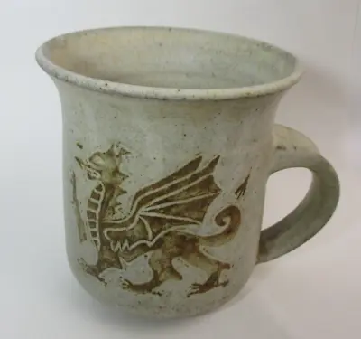 Buy Vintage Tregaron Welsh Studio Pottery Dragon Mug • 14.99£