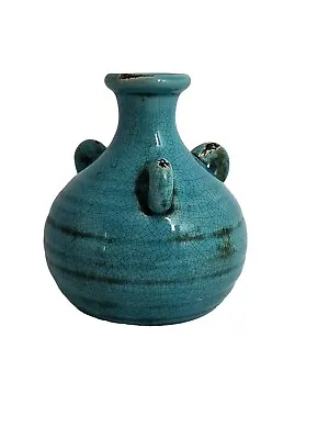 Buy Turquoise Fireside Prosecco Bud Vase Crackle Glazed Ceramic Replacement Boho  • 9.45£