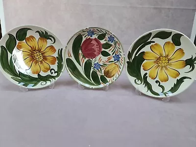 Buy X3 Vintage Wade Pottery Royal Victoria Floral Plates  • 17.99£